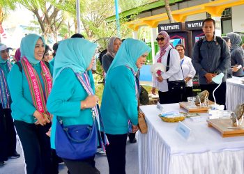 Ibu Iriana Panen Mutiara dan Tinjau UMKM di Balai Perikanan Budidaya Laut Lombok