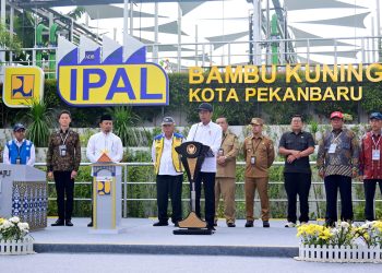 Presiden Jokowi Resmikan Sistem Pengelolaan Air Limbah Domestik Terpadu di Pekanbaru