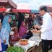 Tinjau Pasar Lawang Agung, Presiden Jokowi Pastikan Stabilitas Harga di Musi Rawas Utara