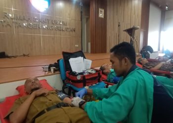 Meriahkan Hari Jadi ke-14, RSU Kota Tangsel Gelar Donor Darah