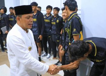 Bertanding di16 Besar Liga 3 Nasional, Pj Walikota Semangati Pemain Persikota
