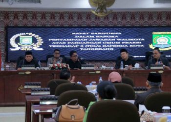 Rapat Paripurna, Dihadapan Anggota DPRD Pj Walikota Tangerang Paparkan Pandangan Umum 3 Raperda
