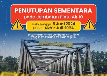 Jembatan Pintu Air 10 Diperbaiki, Jalan Marsekal Suryadarma dan Jalan K.S Tubun Ditutup Sementara