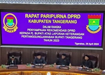 DPRD Kabupaten Tangerang Beri Rekomendasi saat Rapat Paripurna LKPJ 2023