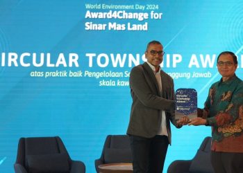 Bertepatan dengan Hari Lingkungan Hidup Sedunia, Sinar Mas Land Raih Award4Change Circular Township Award
