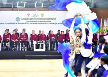 Ibu Iriana Buka Lomba Senam Kreasi Piala Ibu Negara Tahun 2024