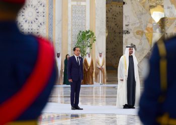 Presiden Jokowi Disambut Upacara Kenegaraan di Qasr Al Watan