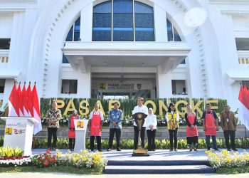 Presiden Jokowi Resmikan Rehabilitasi Pasar Jongke di Kota Surakarta