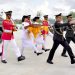 Kirab Duplikat Bendera Merah Putih dan Teks Proklamasi Tiba di Istana Negara IKN
