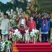 Presiden Jokowi Pimpin Upacara Penurunan Bendera Sang Merah Putih di Istana Negara IKN