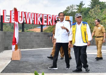 Presiden Jokowi Sampaikan Manfaat Multifungsi Bendungan Leuwikeris di Kabupaten Tasikmalaya