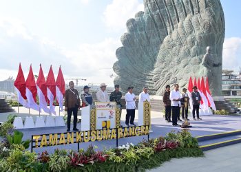 Resmikan Taman Kusuma Bangsa, Presiden Jokowi: Bentuk Penghormatan kepada Para Pahlawan dan Pejuang Bangsa