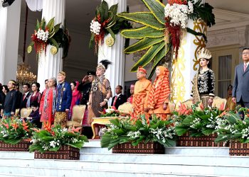 Wakil Presiden dan Wakil Presiden Terpilih Ikuti Upacara Detik-Detik Proklamasi dari Jakarta