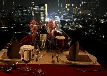 Dinner Lights di Salute Bar & Lounge Tempat Romantis dengan City Lights View Gading Serpong