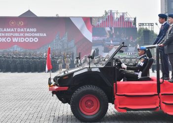 Presiden Jokowi Hadiri Apel Kesiapan Pengamanan Pelantikan Presiden dan Wakil Presiden 2024