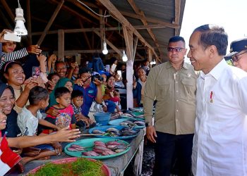 Presiden Jokowi Tinjau Harga Sembako di Pasar Rakyat LIPA Kalabahi
