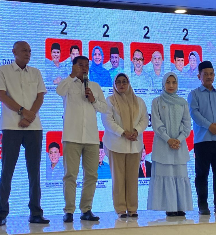 Rapat koordinasi pemenangan Maesyal-Intan di DPW Gerindra Provinsi Banten.