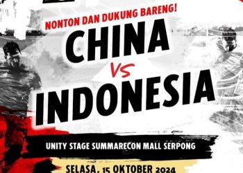 Dukung Timnas Indonesia di Laga vs China: Daftar Lokasi Nonton Bareng di Tangerang