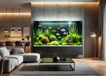 Aquarium Estetika dengan Sentuhan Elegan Mempercantik Ruang Tamu