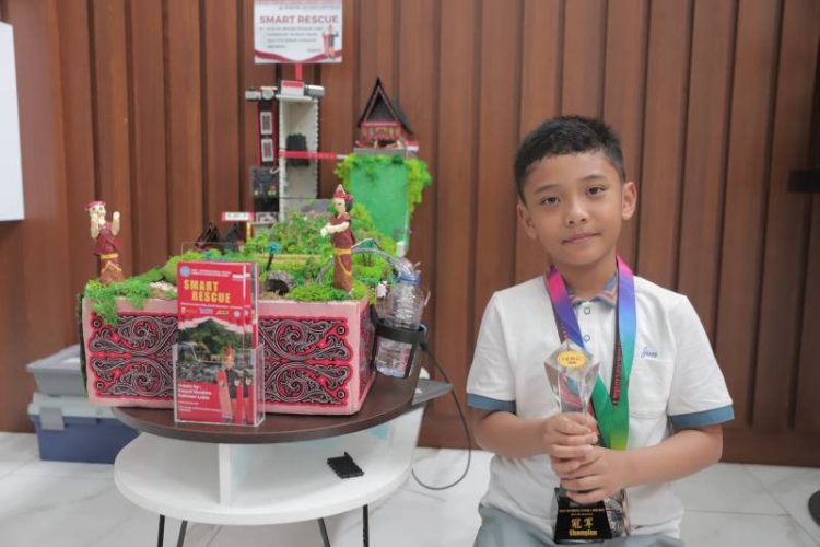 Kasyaf Ibrahim Rahman Lubis, siswa Sekolah Dasar (SD) Al-Ikhlas Cipondoh, (tangerangkota.go.id)