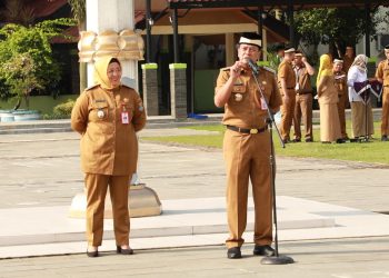 Selesai Retreat, Maesyal Rasyid Pimpin Apel Perdana