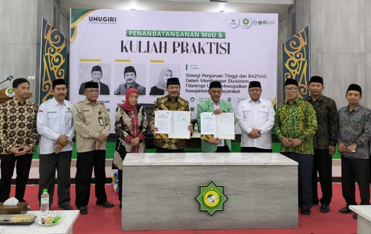 Kerjasama BAZNAS RI dengan Universitas Nahdlatul Ulama Sunan Giri (UNUGIRI) Bojonegoro  (IST)