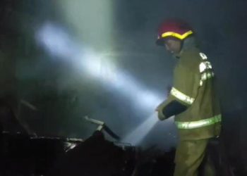 Ditinggalkan Mudik, Warung di Pasir Jaya Kebakaran