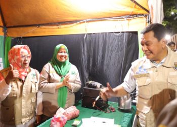 Bupati Tangerang Tinjau Sejumlah Pospam Saat Malam Takbiran Idul Fitri 1446 H