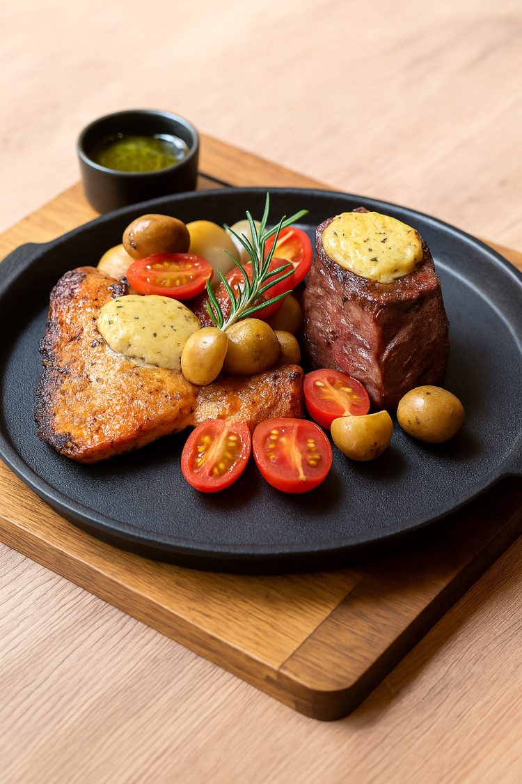 Rib Eye and Foie Grass, salah satu menu baru di Sudestada Jakarta . (IST)