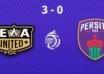 Messidoro Cetak Gol, Dewa United Libas Persita di Stadion Pakansari