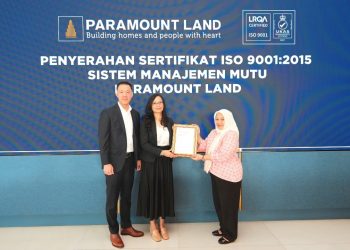 Terapkan Manajemen Mutu dengan Baik, Paramount Land Raih Sertifikasi ISO 9001:2015