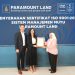 Terapkan Manajemen Mutu dengan Baik, Paramount Land Raih Sertifikasi ISO 9001:2015