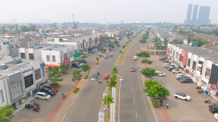 Kawasan Komersil Grand Boulevard Aniva Gading Serpong. (IST)