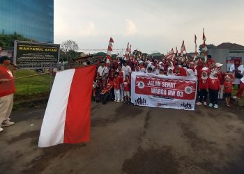 Warga RW 03 Pakulonan Barat Meriahkan HUT ke-80 RI dengan Jalan Sehat dan Berbagai Perlombaan