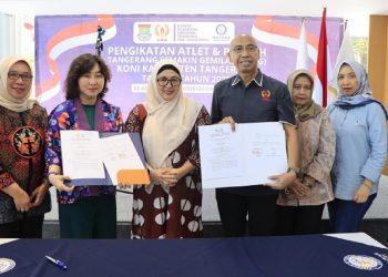 Pembinaan Atlet, KONI Kabupaten Tangerang Teken Kerjasama dengan Universitas Matana
