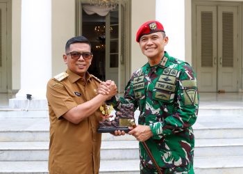 Gubernur Banten Andra Soni Terima Kunjungan Komandan Grup 1 Kopassus Raden Nashrul