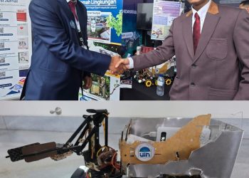 Curi Perhatian, Mahasiswa UIN Jakarta Pamerkan Robot Pengumpul Sampah Berbasis AI di AICIS+ 2025