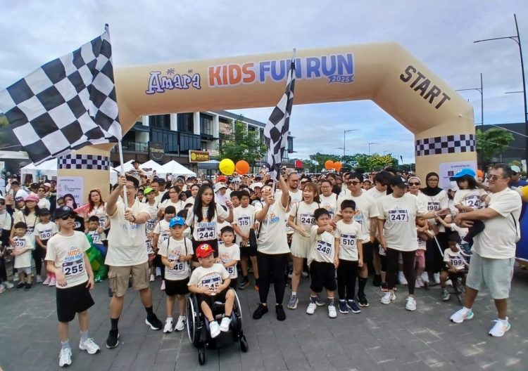 Amra Kids Fun Run 2025 di Hampton Square, Paramount Land Gading Serpong. (RIZ)