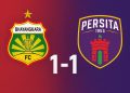 Persita Naik ke Peringkat Tiga Usai Bermain Imbang Lawan Bhayangkara Presisi FC
