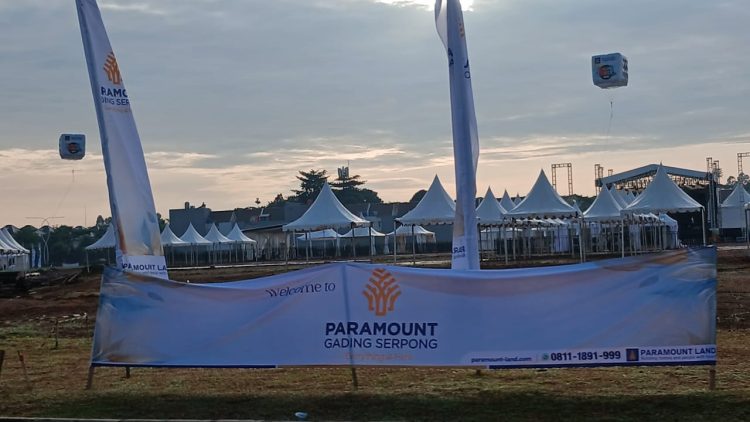 Lokasi gelaran Paramount Color Walk 2025 di Lapangan Pasadena, Central District Gading Serpong. (RIZ)