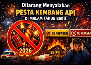 Pesta Kembang Api dan Petasan Dilarang di Kota Tangerang pada Malam Pergantian Tahun Baru 2026