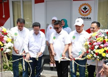 Warga Bisa Manfaatkan Pos Modular Kesehatan Merah Putih di Pasar Kelapa Dua Gratis