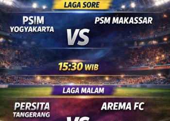 Jadwal BRI Super League Pekan ke-27: Duel Sengit PSIM vs PSM dan Persita Jamu Arema FC
