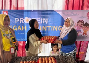 Lawan Stunting, Alfamidi Salurkan 3.600 Butir Telur bagi Anak di Tangerang Selatan