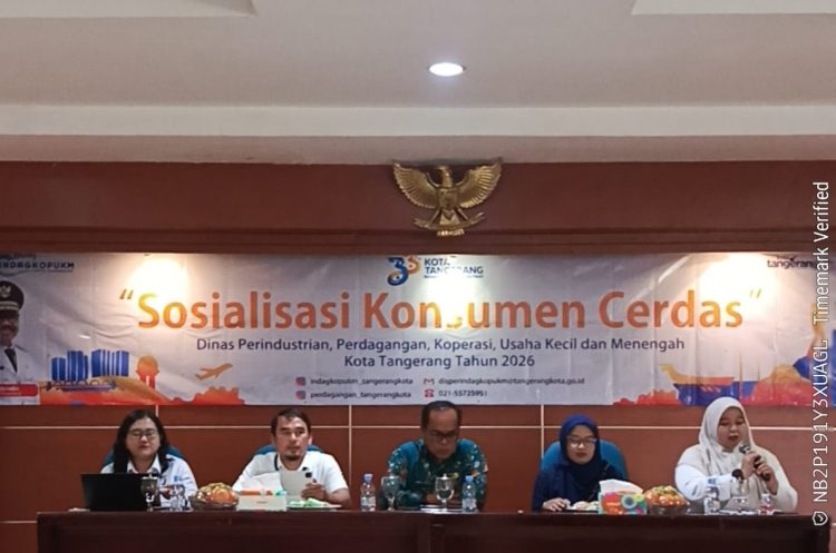 Sosialisasi Konsumen Cerdas yang digelar Dinas Perindustrian, Perdagangan, Koperasi, Usaha Kecil dan Menengah (Disperindagkopukm) Kota Tangerang. (IST)