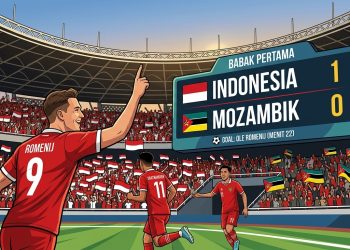 Ole Romeny Antar Timnas Indonesia Menang 1-0 atas Mozambik