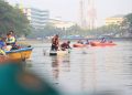 12,7 Ton Sampah Diangkut dari Sungai Cisadane