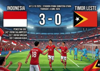 Reno Salampessy hingga Arkhan Kaka Cetak Gol, Garuda Muda Bungkam Timor Leste 3-0