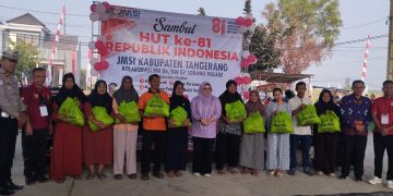 Sambut HUT ke-81 RI, JMSI Kabupaten Tangerang Gelar Baksos dan Penanaman Pohon