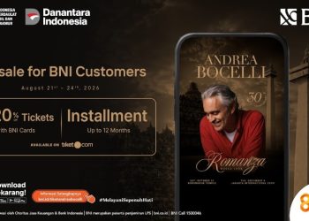Buruan War! BNI Buka Presale Tiket Konser Andrea Bocelli, Diskon Hingga 20% dan Cicilan 0%